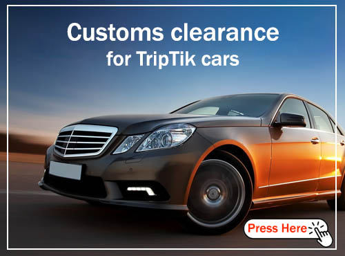 Customs clearance for TripTik cars
